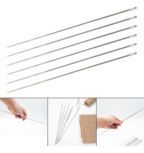 6 Piezas De Agujas Giratorias De Cuentas, 30 Cm, Agujas De