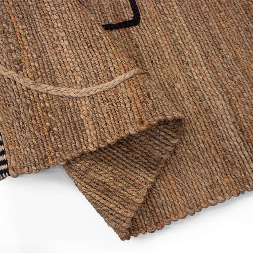Tapete Decorativo Yute Dib Trace 160x230 Cm Modelo Natural Ancho 160 Cm Color Marrón Claro Largo 230 Cm