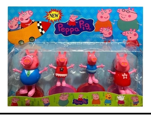 Cartela Grande Da Peppa Pig Com 4 Unidades/novo/disney