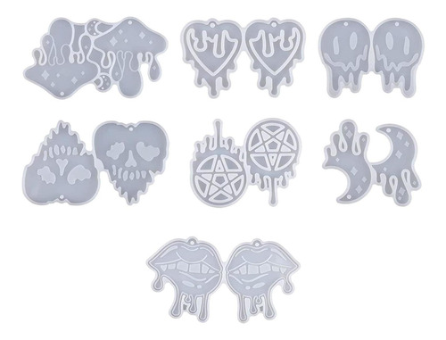 117x Moldes De Resina Para Aretes Goteo De Sangre Con
