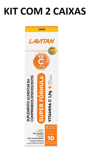 Kit Lavitan Super Fórmula Laranja C/ 2 Caixas De 10 Comp Cd