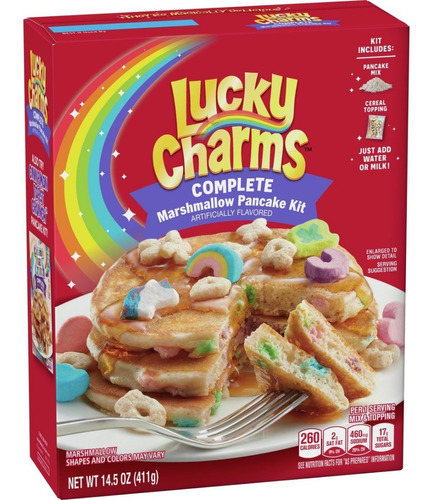 Harina Hot Cakes Muffins Lucky Charms Con Topping Cereal