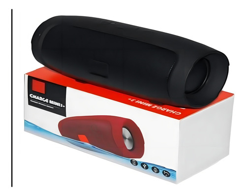 Bocina Charge Mini Charge 3 portátil con bluetooth negra 127V