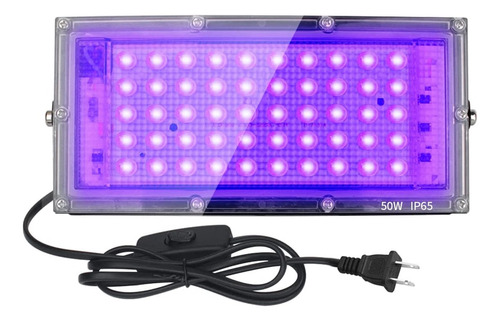 Luz Negra 50 W Reales Led Uv Ultravioleta Parled Reflector