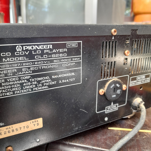 Imagem 9 de 9 de Laserdisc Pioneer Cld S260 Sem Funcionar. Liga Abre Gaveta