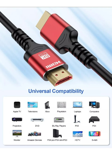 Cable Hdmi 8k 1,5 Metros