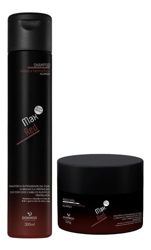 Kit Shampoo Matizador Ruivos Tom Perfeito Max Red Brilho