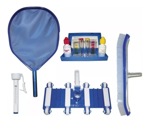 Kit Mantenimiento Alberca 5pza Red Colorímetro Cepillo Ofert