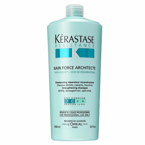 Shampoo Kerastase Bain Force Architecte 1000ml + Válvula