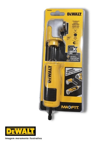 Imagem 2 de 4 de Adaptador Angular 2 Pçs P/ 90º Extensor Dwamra- Dewalt