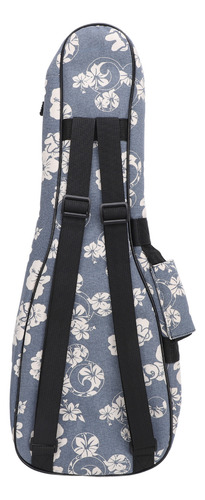 Bolsa Acolchoada Para Ukulele, Mochila Hawaiian Hibiscus Flo