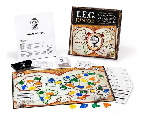 Imagen 7 de 12 de Juego De Mesa Estrategia Teg Junior Yetem T.e.g.