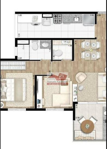 Imagem 9 de 17 de Apartamento Com 2 Dormitórios À Venda, 55 M² Por R$ 540.000,00 - Ipiranga - São Paulo/sp - Ap12091