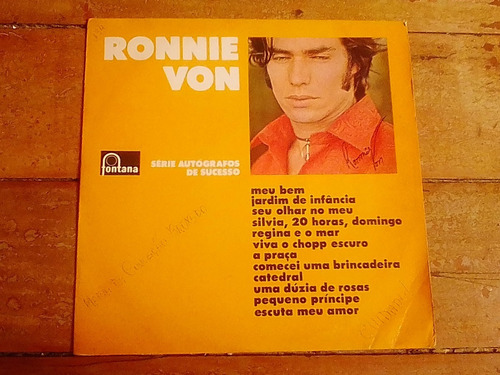 Lp Vinil Ronnie Von - Autógrafos De Sucesso