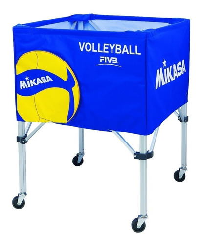 Carro Portabalones Vóleibol Azul Mikasa Ac-bc200w