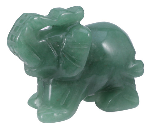 Escultura De Elefante De Jade, Aventurina, Jade