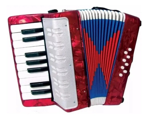Acordeon Andaluz Kids Vermelho Perolado
