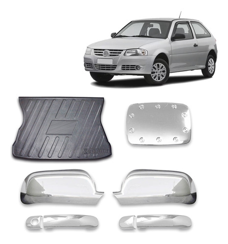 Kit Gol G3 2000 2001 2002 Apliques Tapete Porta-mala