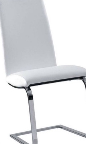 Silla Cuero Sintetico Cromo Gala Pack 4 Unid