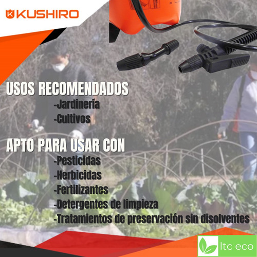 Fumigador Pulverizador Mochila 5 Lts Jardin Plantas Rociador