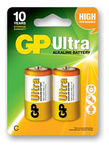 Set X2 Pilas Gp Ultra Tipo C, Alcalina.