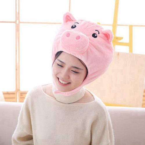 2 Bonito Gorro De Peluche De Cerdo, Disfraz De Utilería