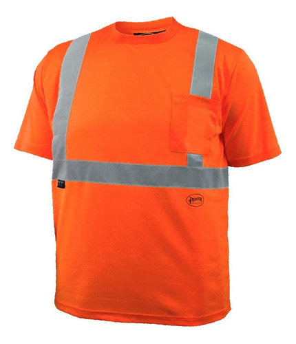 Pioneer Camiseta De Seguridad Hi Vis Para Hombre Con Bolsill