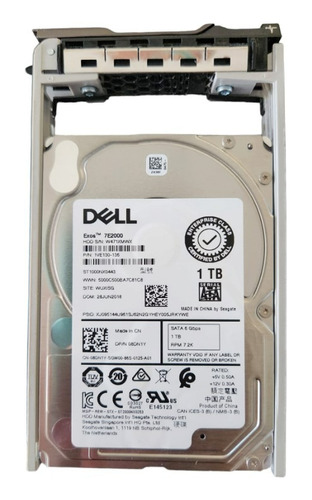 Disco Duro Dell 1tb Sata 2.5 7.2k 6g 512n 13g Int 08dn1y 