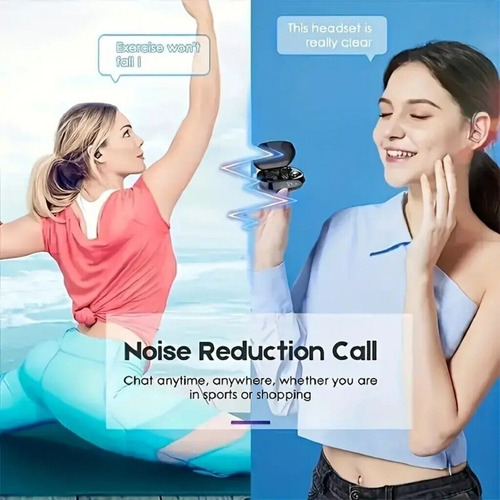 Fones De Ouvido Sem Fio Com Cancelamento De Ruído Com Microf
