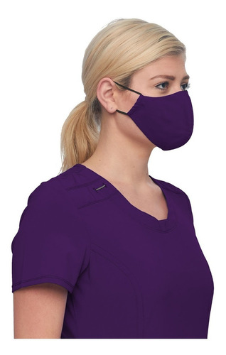 Cherokee Ww560 Paquete 5 Cubrebocas Anti Microbial Repelente Color Egg - Morado