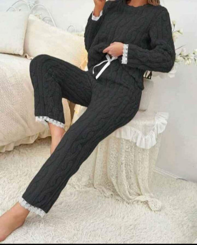 Pijamas De Felpa Trenzado Tallas S Y M Mujer