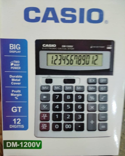 Calculadora Casio Grande De Mesa 12 Dígitos (batería/solar)