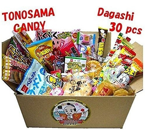 Surtido De Dulces Japoneses 30 Piezas, Lleno De Dagashi.