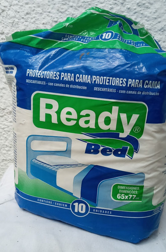 Lote 10 Protectores De Cama Ready Bed 65 X 77.