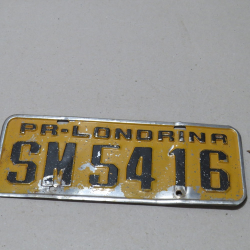 Imagem 4 de 5 de Placa Amarela Carro Antigo Londrina - Paraná