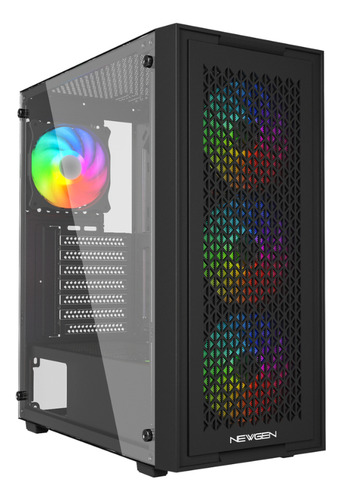 Gabinete Newgen Titanium 01 Mesh Atx (4 Fans Argb)