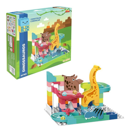 Blocos De Montar Blok Blok Dinossauros - Zoop Toys