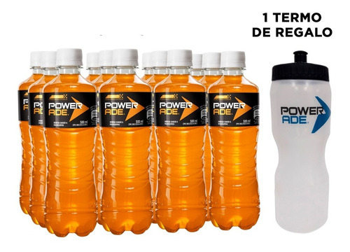 Imagen 2 de 6 de Isotónico Powerade Mandarina Pet 500ml 12 Unidades.