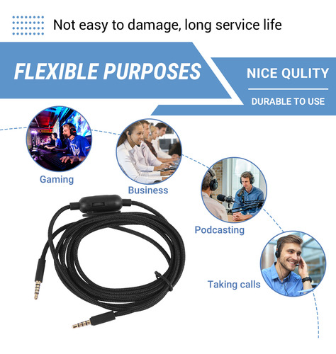 Cable De Auriculares Para G433 G233 Gpro X Universal Game H-