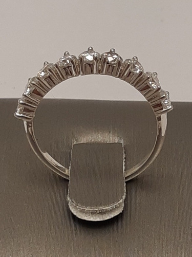 Aliança Ouro 18k Com 22 Moissanites 9pts 2,8mm Largura