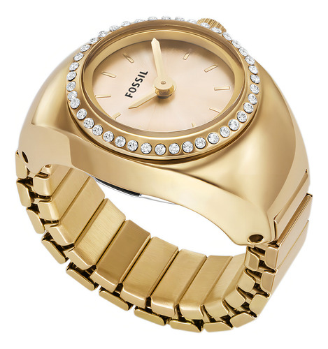 Reloj De Anillo Es5319 Fossil Color Dorado