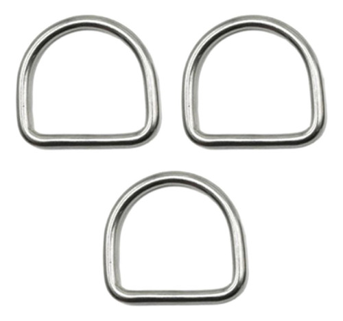 3 Uds Anillos De Metal D Hebillas De 0,7 Cm X 7,5 Cm X 6 Cm