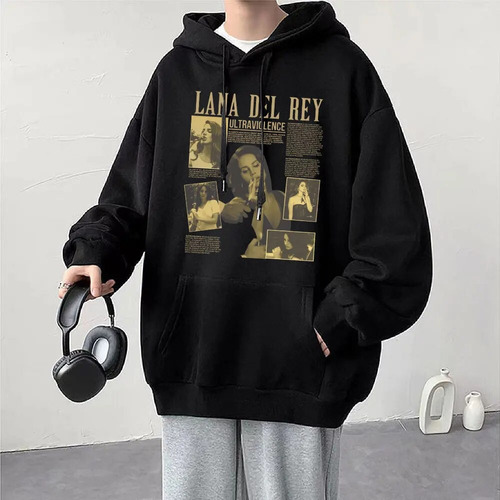 Lhy Sudaderas Con Capucha Vintage De Lana Del Rey, Ultraviol