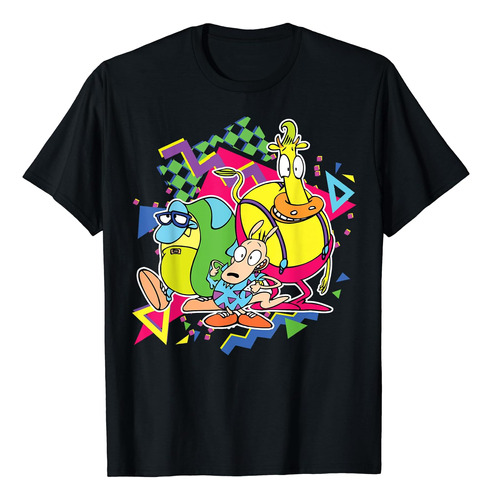 Polera Del Grupo Modern Life De Los 90 De Nickelodeon Rockos