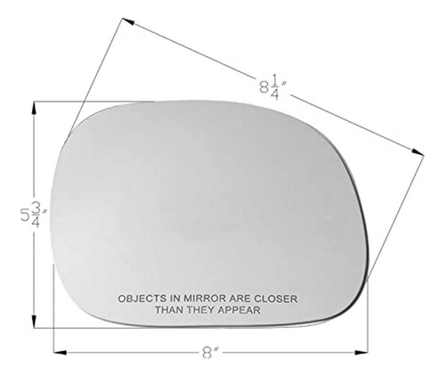 Espejo - Apa Replacement Mirror Glass Non-heated For 97-04 F