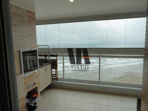 Imagem 2 de 21 de Belíssimo Apartamento De Frente Ao Mar Com Varanda Gourmet - Ap1469