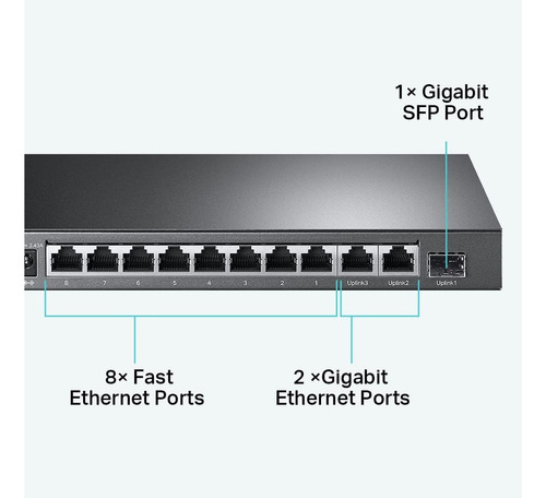 Switch Tp-link Tl-sl1311mp 8 Port 10/100mbp + 3 Port Gigabit