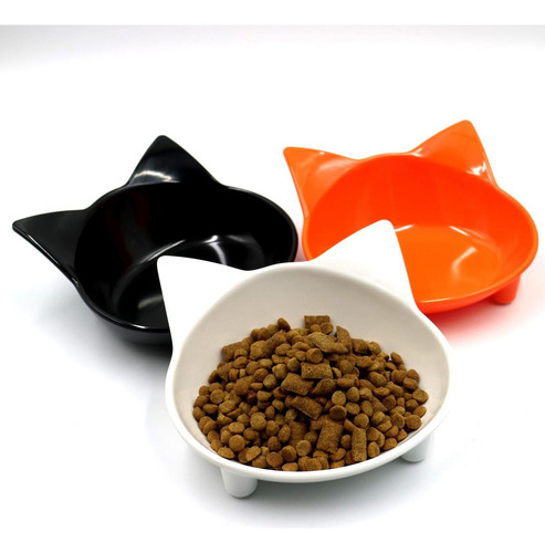 2 Uds Tazón De Comida En Forma De Orejas De Gato