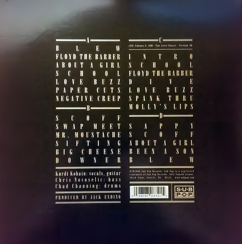 Vinil remasterizado de 2 Lp do Nirvana Bleach