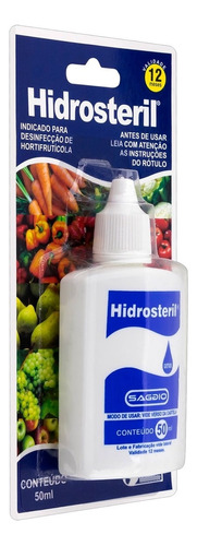 Hidrosteril Plus 50 Ml Germicida Para Alimentos Saladas 